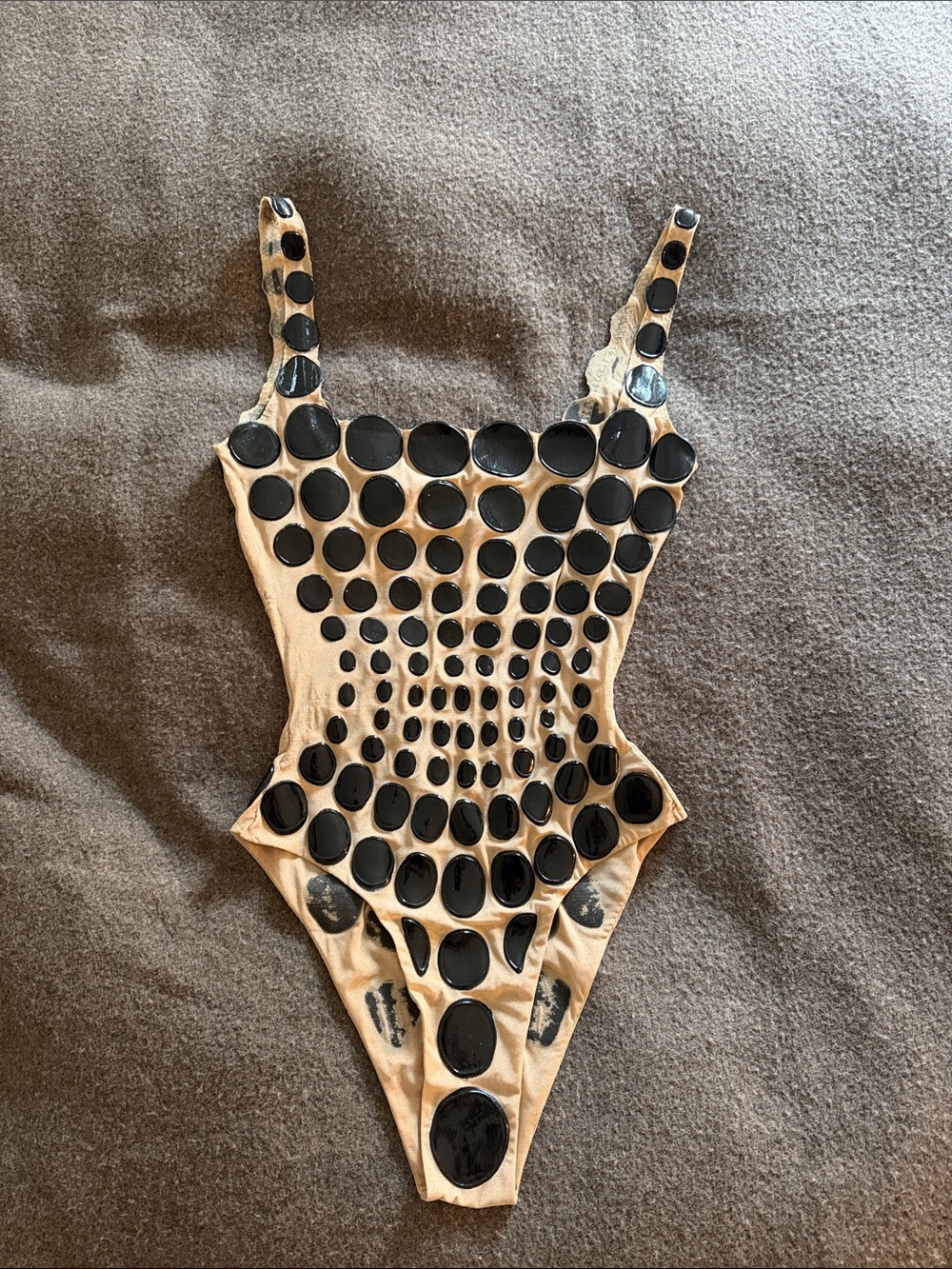 Ema Savahl Polka Dot Hand Painted Swimsuit